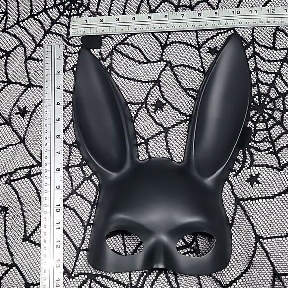 Black Bunny Mask Lingerie Accessory Size OS - Picture 5 of 5